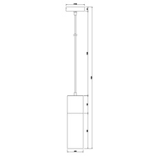 Závěsné svítidlo, kov nikl matný, sklo kouřové, černobílý textilní kabel, Ø9cm, V:153cm, bez žárovky 1xE27, max. 25W 230V.