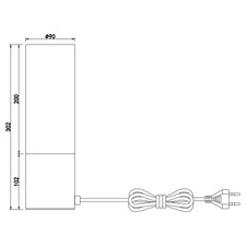 Stolní lampa, kov nikl matný, sklo kouřové, černobílý textilní kabel 1,5 m, dotykový vypínač on/off, Ø9cm, V:30cm, bez žárovky 1xE27, max. 25W 230V.