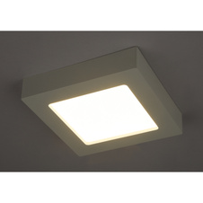 Stropní svítidlo, plast bílý, plast opál, DxŠxV:172x172x35, včetně 1xLED 12W 230V, 1000lm, 3000K.