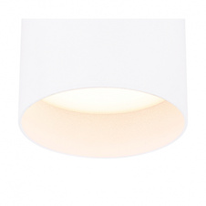 Stropní svítidlo, hliník, bílé, satin plast, světla nahoru a dolů, Ø100, V: 105, včetně 1xLED 8W 230V, 280lm, 3000K, 1xLED 4W 230V, 140lm, 4000K