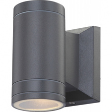Venkovní svítidlo, hliník šedý, sklo průhledné, včetně LED 10705, IP44, ŠxV: 65x128, H: 108, včetně žárovky 1xGU10 LED 5W 230V, 300lm, 3000K.