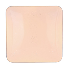 Stropní svítidlo, kov bílý, akryl opál, chrom, třpytivý efekt, DxŠxV: 34x34x7cm, včetně 1xLED 24W 230V, 1800lm, 3000K