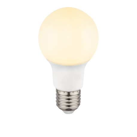 LED žárovka, hliník, plast opál, AGL vlákna, Ø6cm, V:10,8cm, 1xE27 LED 9W 230V, 810lm, 3000K.