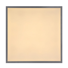 Stropní svítidlo, hliník bílý, grafit, akryl opál, DxŠxV: 45x45x8cm, včetně 1xLED 24W 230V, 1500lm, 3000K