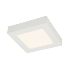 Stropní svítidlo, plast bílý, plast opál, DxŠxV:172x172x35, včetně 1xLED 12W 230V, 1000lm, 3000K.
