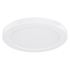 Stropní svítidlo, plast bílý, plast bílý, změna barvy světla vypínačem v zadní části světla, fixace barev, Ø22cm, V:2cm, včetně 1xLED 18W 230V, 1800lm zdroj, 1500 lm výstup, změna barvy světla 3000-4000-6500K