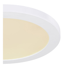 Stropní svítidlo, plast bílý, plast bílý, změna barvy světla vypínačem v zadní části světla, fixace barev, Ø30cm, V:2cm, včetně 1xLED 24W 230V, 2200 lm zdroj, 1900lm výstup, změna barvy světla 3000-4000-6500K