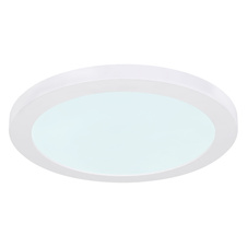 Stropní svítidlo, plast bílý, plast bílý, změna barvy světla vypínačem v zadní části světla, fixace barev, Ø30cm, V:2cm, včetně 1xLED 24W 230V, 2200 lm zdroj, 1900lm výstup, změna barvy světla 3000-4000-6500K