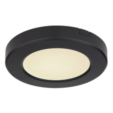 Stropní svítidlo, plast černý, plast opál bílý, změna barvy světla vypínačem v zadní části světla, fixace barev, Ø13cm, V:2cm, včetně 1xLED 6W 230V, 610lm zdroj, 400lm výstup, změna barvy světla 3000-4000-6500K