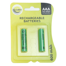 Ni-Mh 1,2V, náhradní baterie 2ks, v blistru, AAA 600mAh