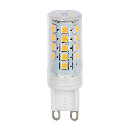 LED žárovka, hliník, plast průhledný, polykarbonát bílý, Ø1,7cm, V:5,4cm, 1xG9 LED 4W 230V, 400lm, 4000K.