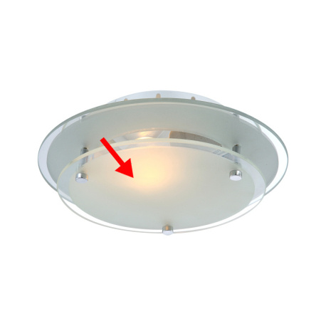 Náhradní sklo pro 48167, satin, 19,5cm