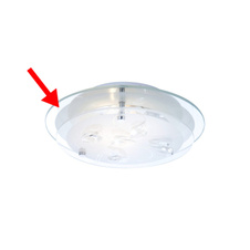 Náhradní sklo pro 40409, ø24cm