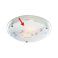 Náhradní sklo pro 48090-2, se vzorem