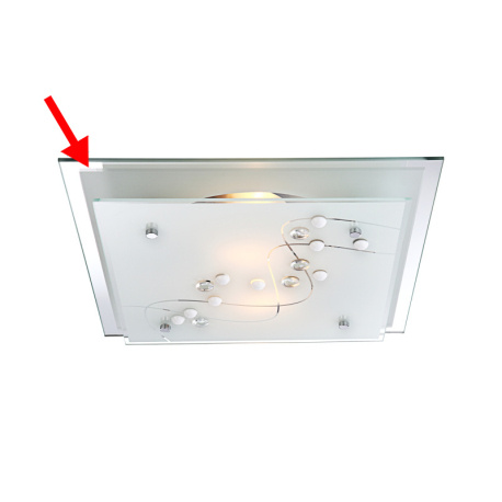 Náhradní sklo pro 48092-2, zrcadlové