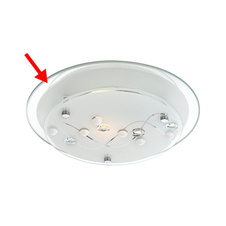 Náhradní sklo pro 48090, zrcadlové, 25cm