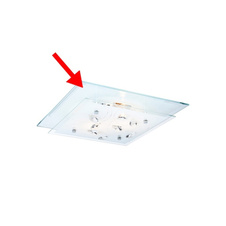 Náhradní sklo pro 40408-2, zrcadlové, 33,5x33,5cm