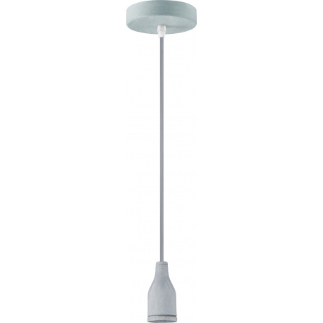 Závěsné svítidlo, beton, kov, textilní kabel, D: 100, H: 1090, bez žárovky 1xE27, max. 40W 230V