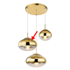 Náhradní sklo pro 15445-3HG, střední