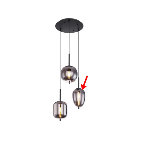 Náhradní sklo pro 15345-3, -4, -8 oválné, 15,8cm
