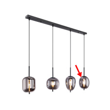 Náhradní sklo pro 15345-4, -8 prodloužený ovál, 16,4cm