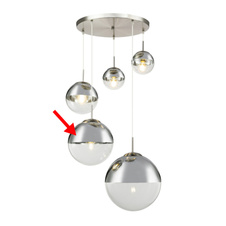 Náhradní sklo pro 15851-3, -5, ø25cm