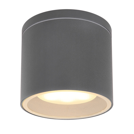 Venkovní svítidlo, hliník antracit, sklo průhledné, IP44, Ø11cm, V:10cm, bez žárovky 1xGX53, max. 11W 230V