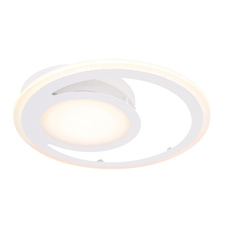 Stropní svítidlo, kov bílý, akryl opál bílý, Ø470, V: 70, včetně 1xLED 40W 230V, 3200lm, 4000K