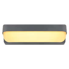 Venkovní svítidlo, hliník antracit, plast opál, svítí směrem dolů, IP54, ŠxV: 26x6cm, H:10cm, včetně 1xLED 10W 230V, zdroj 804lm, výstup 482lm, 3000K