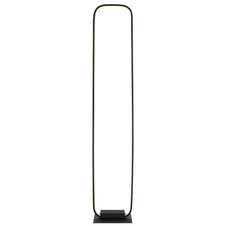 Stojací svítidlo, kov černý, plast opál, kabel 180cm, vypínač, DxŠxV: 23x18x130cm, včetně 1xLED 28W 230V, 3320lm zdroj, 1080lm výstup, 3000K