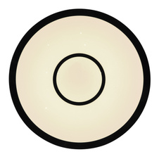 Stropní svítidlo, kov bílý, plast opál, černý, Google Assistant a Alexa, časovač, paměť funkce, noční světlo, třpytivý efekt, stmívatelné, IP44, dál. ovládání, měnič barvy, Ø40cm V:7cm, LED 30W+RGB LED 5W 230V, 3300lm zdroj, 200lm0 výstup, 2700-6500K