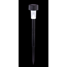 Solární svítidlo, plast černý, plast průhledný, balení 54 ks, IP44, vypínač, včetně 1x AAA 200mAh 1,2V Ni-Mh, ø55, V: 365, včetně 1xLED 0,06W 3,2V, bílá