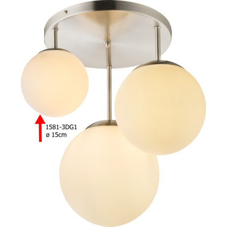 Náhradní sklo pro 1581-5, ø15cm