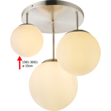 Náhradní sklo pro 1581-5, ø15cm