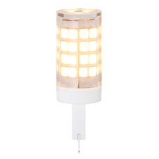 LED žárovka, plast, průhledná, Ø1,6cm, V:5cm, 1xG9 LED 3,5W 230V, 350lm, 3000K.