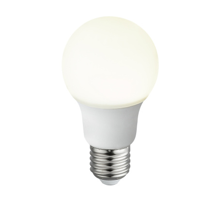 LED žárovka, plast opál, Ø6cm, V:10,8cm, 1xE27 LED 9W 230V, 810lm, 4000K.