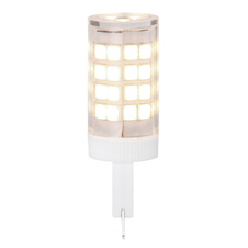 LED žárovka, hliník, plast průhledný, polykarbonát bílý, Ø1,6cm, V:5cm, 1xG9 LED 3.5W 230V, 380lm, 4000K.