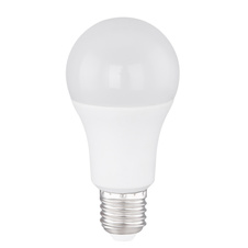LED žárovka, plast opál bílý, RGB+bílá, kompatibilní s Google Assistant a Alexa, mob. aplikace, dálkové ovládání, stmívatelné, měnič a fixace barvy, Ø6cm, V:11,5cm, E27 RGBW LED 10W 230V, 850lm, změna barvy světla 2700-6500K