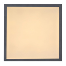 Stropní svítidlo, hliník bílý, grafit, akryl opál, DxŠxV: 30x30x6cm, včetně 1xLED 12W 230V, 1120lm zdroj, 800lm výstup, 3000K