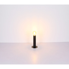 Závěsné svítidlo, kov černý, dřevo černé, kov nikl, textilní černý kabel, Ø35cm, V:160cm, bez žárovek 3xE27, max. 60W 230V