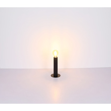 Závěsné svítidlo, kov černý, dřevo černé, kov nikl, textilní černý kabel, Ø35cm, V:160cm, bez žárovek 3xE27, max. 60W 230V