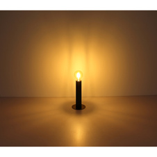 Závěsné svítidlo, kov černý, dřevo černé, kov nikl, textilní černý kabel, Ø12cm, V:160cm, bez žárovky 1xE27, max. 60W 230V