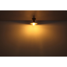 Venkovní svítidlo, hliník v barvě imitující rez, plast průhledný, IP44, Ø24cm, V:22cm, bez žárovky 1xE27, max. LED 15W 230V