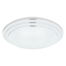 Stropní svítidlo, kov bílý, akryl bílý, stmívatelné, fixace barvy, paměťová funkce, dál.ovládání, Ø40cm, V:10cm, včetně LED 18W 230V, 186-1860lm zdroj, 130-1300lm výstup, barva světla 2700-6500K