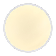 Stropní svítidlo, hliník, akryl opál, třpytivý efekt, senzor, IP44, svítidlo se vypíná po 30 sekundách, Ø30cm, V:9cm, včetně LED 18W 230V, 2300lm zdroj, 1050lm výstup, 4000K