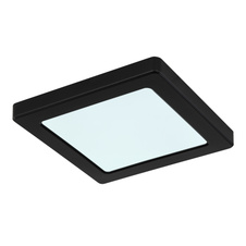 Stropní svítidlo, plast černý, plast bílý, změna barvy světla přepínačem, fixace barvy, DxŠxV: 17x17x1,5cm, včetně LED 12W 230V, 1050lm zdroj, 900lm výstup, změna barvy světla 3000/4000/6500K