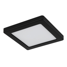 Stropní svítidlo, plast černý, plast bílý, změna barvy světla přepínačem, fixace barvy, DxŠxV: 17x17x1,5cm, včetně LED 12W 230V, 1050lm zdroj, 900lm výstup, změna barvy světla 3000/4000/6500K