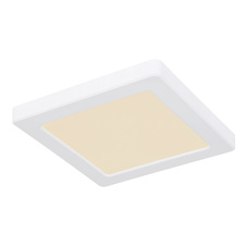 Stropní svítidlo, plast bílý, plast bílý, změna barvy světla přepínačem, fixace barvy, DxŠxV: 17x17x1,5cm, včetně LED 12W 230V, 1050lm zdroj, 950lm výstup, změna barvy světla 3000/4000/6500K