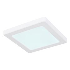 Stropní svítidlo, plast bílý, plast bílý, změna barvy světla přepínačem, fixace barvy, DxŠxV: 17x17x1,5cm, včetně LED 12W 230V, 1050lm zdroj, 950lm výstup, změna barvy světla 3000/4000/6500K