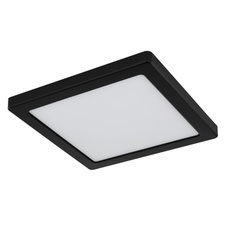 Stropní svítidlo, plast černý, plast bílý, změna barvy světla přepínačem, fixace barvy, DxŠxV: 22x22x1,5cm, včetně LED 18W 230V, 1900lm zdroj, 1400lm výstup, změna barvy světla 3000/4000/6500K